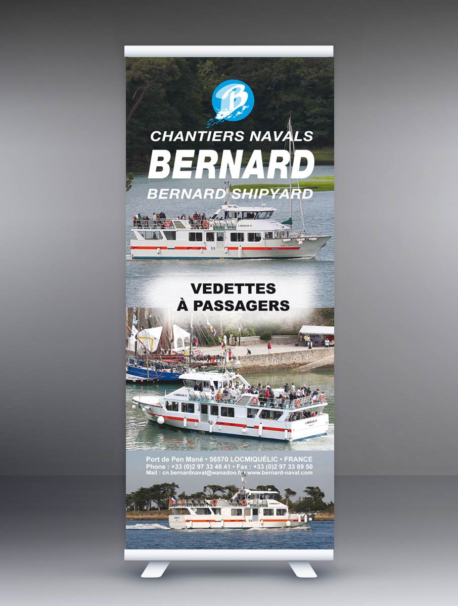 Print Roll up Bernard Naval Salon Navexpo